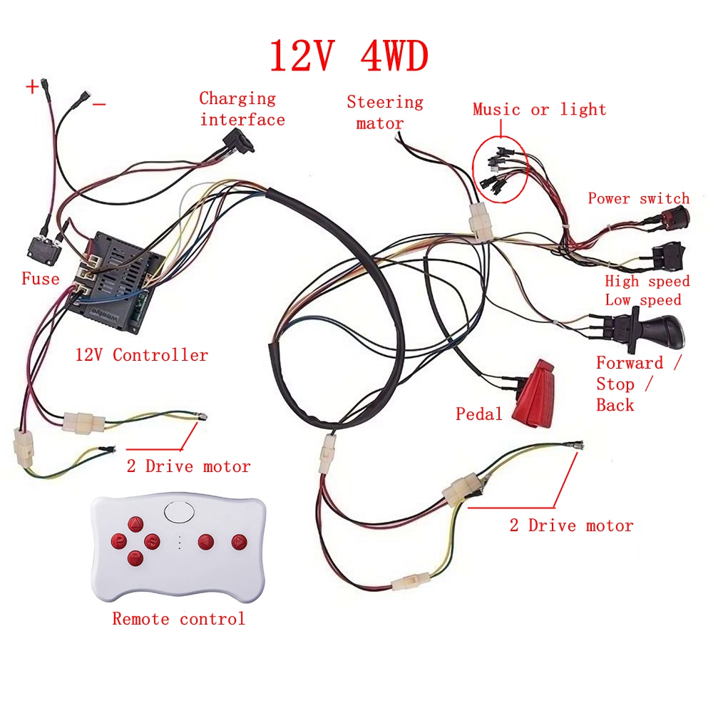 Diy Electronics Button - Kit di fili e interruttori modificati