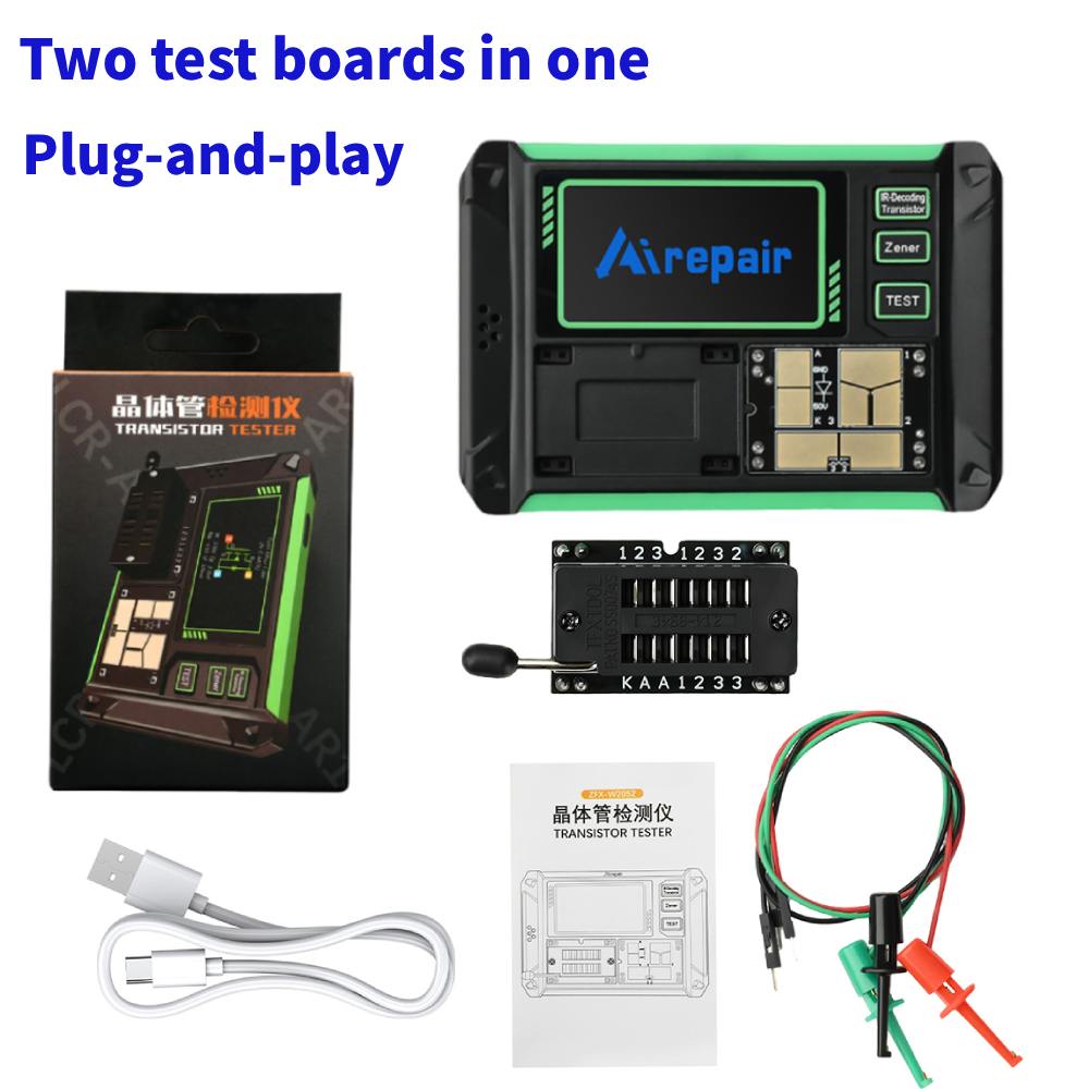Diy Home Electronics Lab - Tester Multifunzionale LCR-AR1 per Transistor, Capacità,