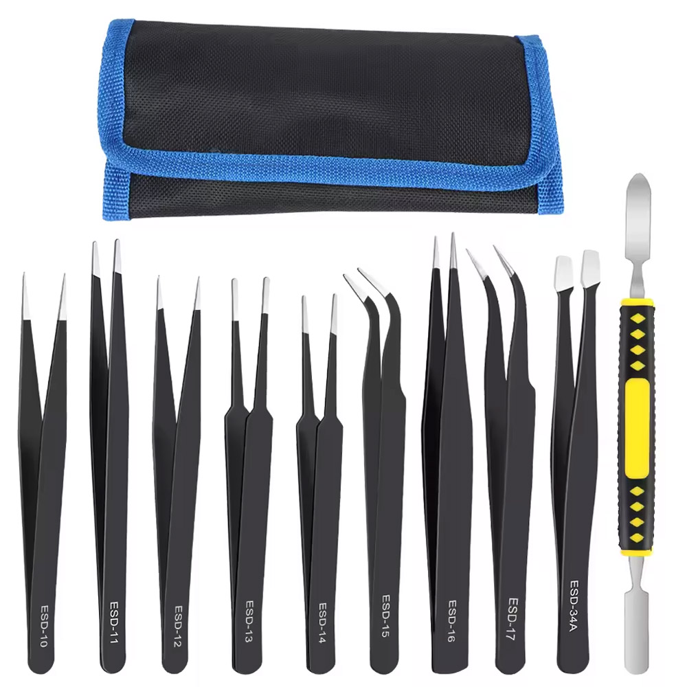 Diy Electronics Repair - 10 Pz/set Pinzette Di Precisione Antistatiche