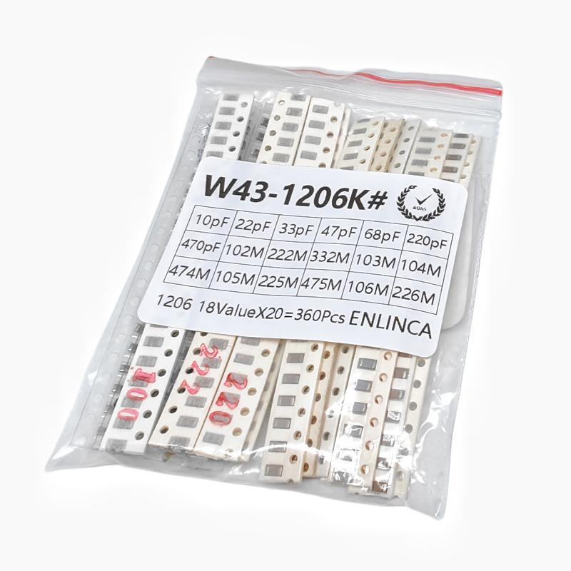 Capacitor Kit Assortment - Kit condensatore SMD da 360 pezzi