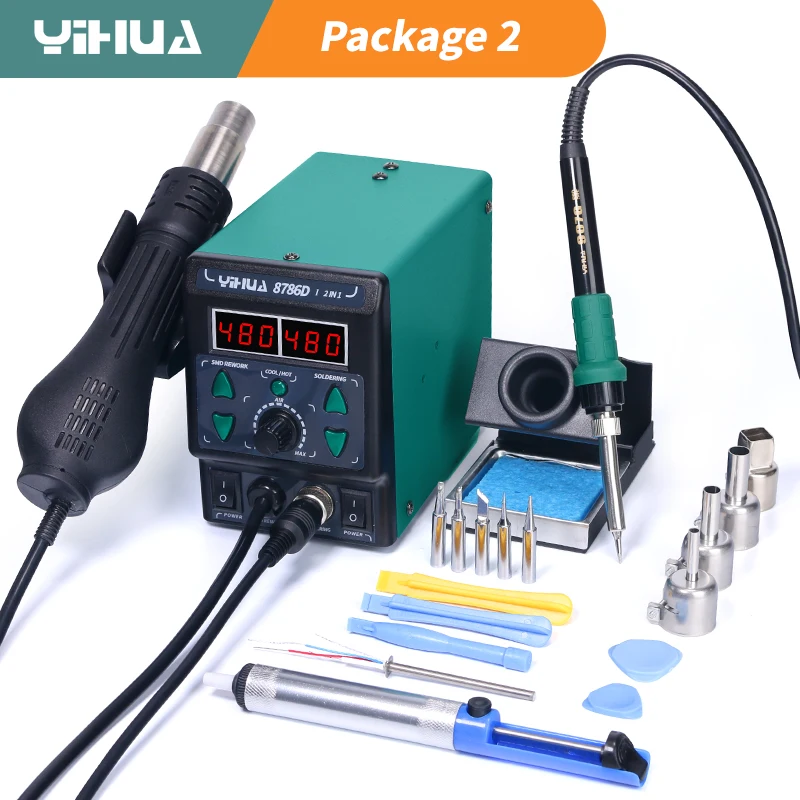 Diy Electronics Storage - YIHUA 8786D Saldatore Stazione di saldatura