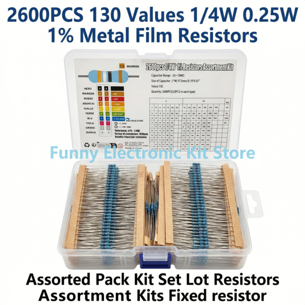 Diy Electronics Gadget - Kit Assortito di 2600 Resistori a