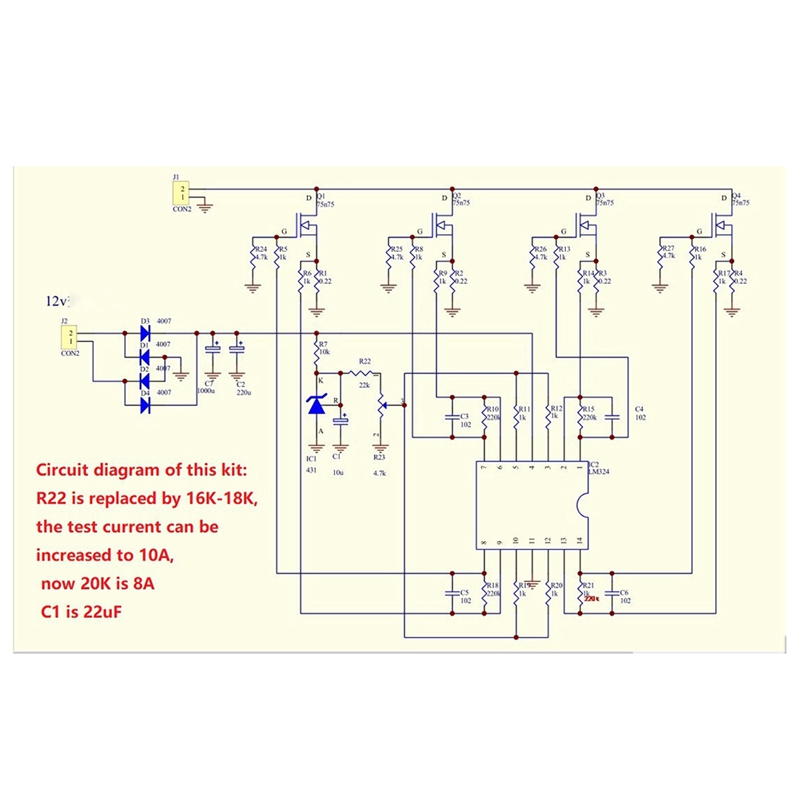 Diy Electronic Load - A46T Kit fai da te 150W