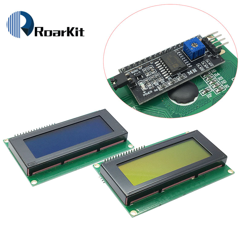 Arduino Diy Electronics - Modulo LCD schermo blu/giallo verde HD44780