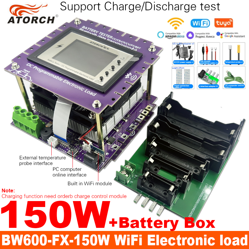 Diy Electronic Load - BW600-FX-150W DC1-200V 30A WiFi Tuya Tester