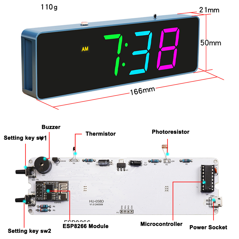 ESP8266 IoT Kit orologio WiFi  - Diy Electronics Gadget recensione e prezzo