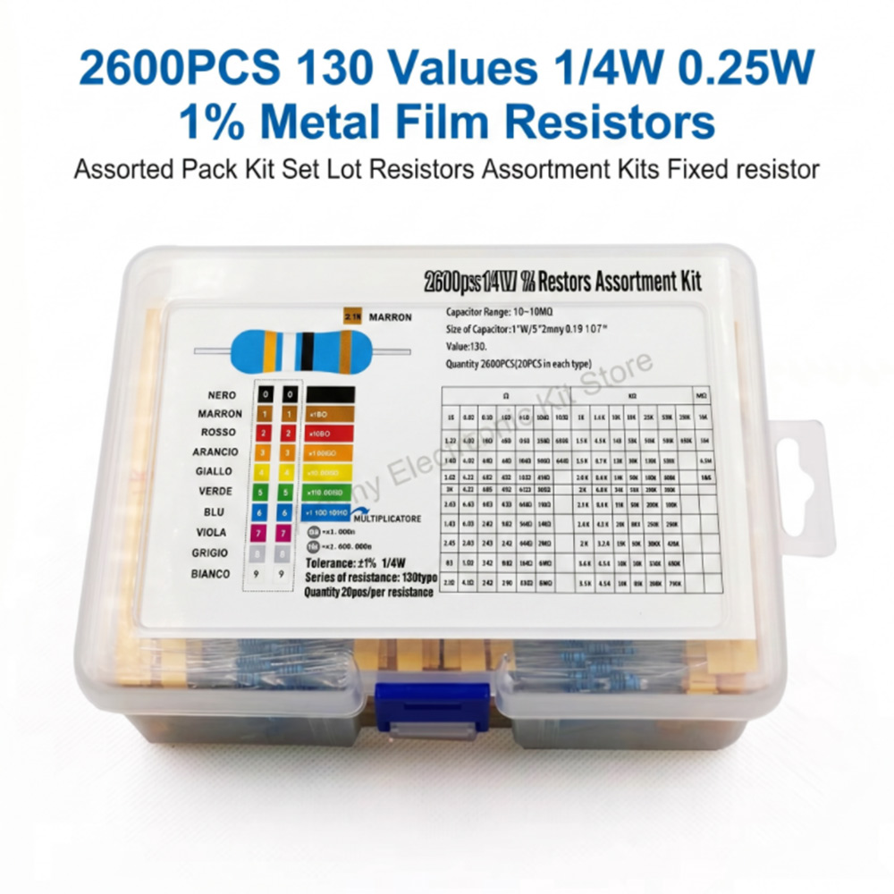 Kit Assortito di 2600 Resistor - Diy Electronics Gadget recensione e prezzo
