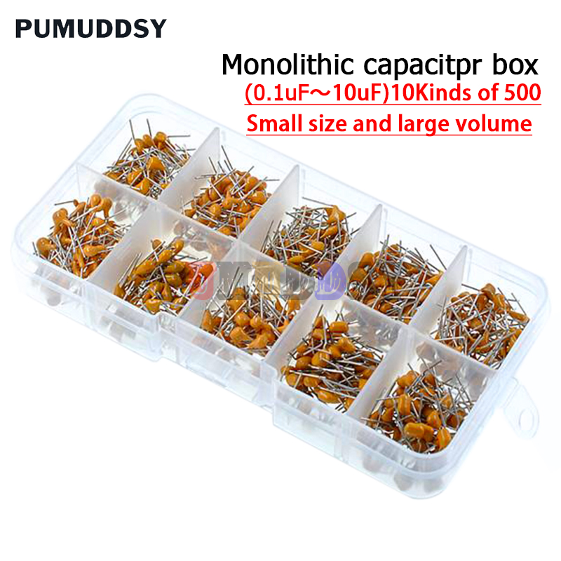 500 pz/lotto 10 valori * 50 pz - Capacitor Kit Assortment recensione e prezzo